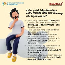 Kalau sudah LULUS Rekrutmen Mitra Statistik BPS Kota Bandung lalu bagaimana ya?