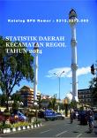 Statistik Daerah Kecamatan Regol 2014