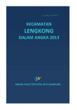 Kecamatan Lengkong Dalam Angka 2013