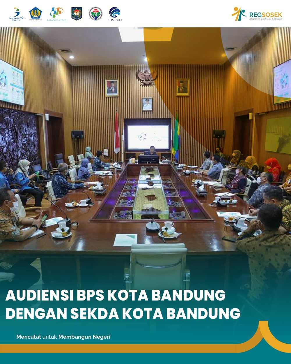 BPS Bandung City audience with Bandung City Secretary