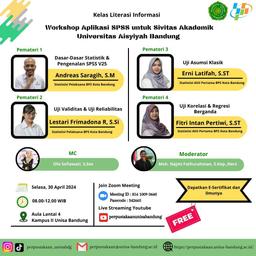 Kelas Literasi Informasi: Workshop SPSS untuk Sivitas Akademik UNISA Bandung