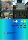 Statistik Daerah Kecamatan Antapani 2012