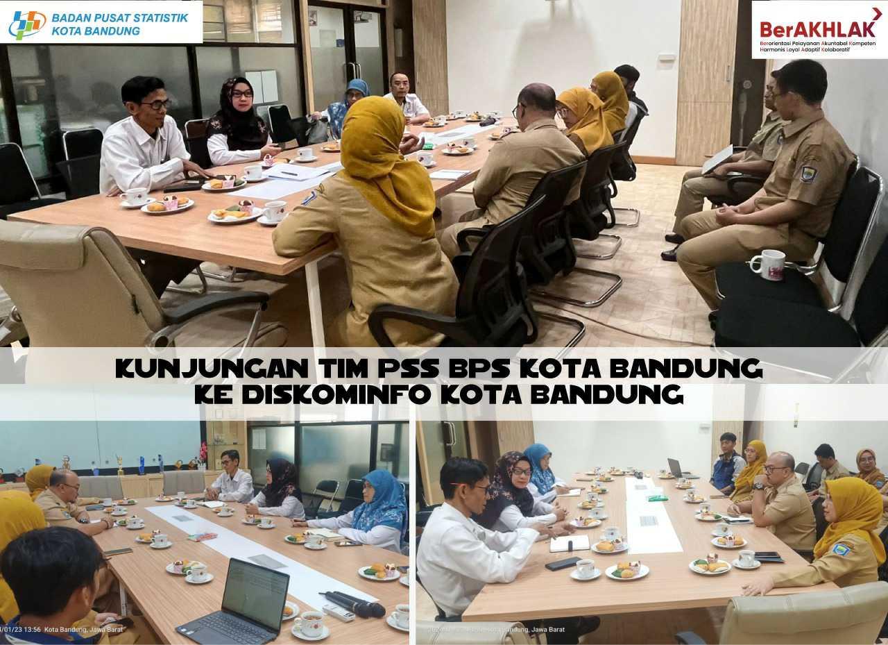 Koordinasi Tim PSS (Pembinaan Statistik Sektoral) BPS Kota Bandung ke Diskominfo Kota Bandung