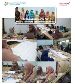 Coordination visit of the PSS BPS Bandung City Team to the Bandung City Diskominfo