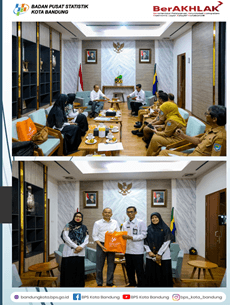 Audience of BPS Bandung City with Bandung City Government at the Bandung City Hall